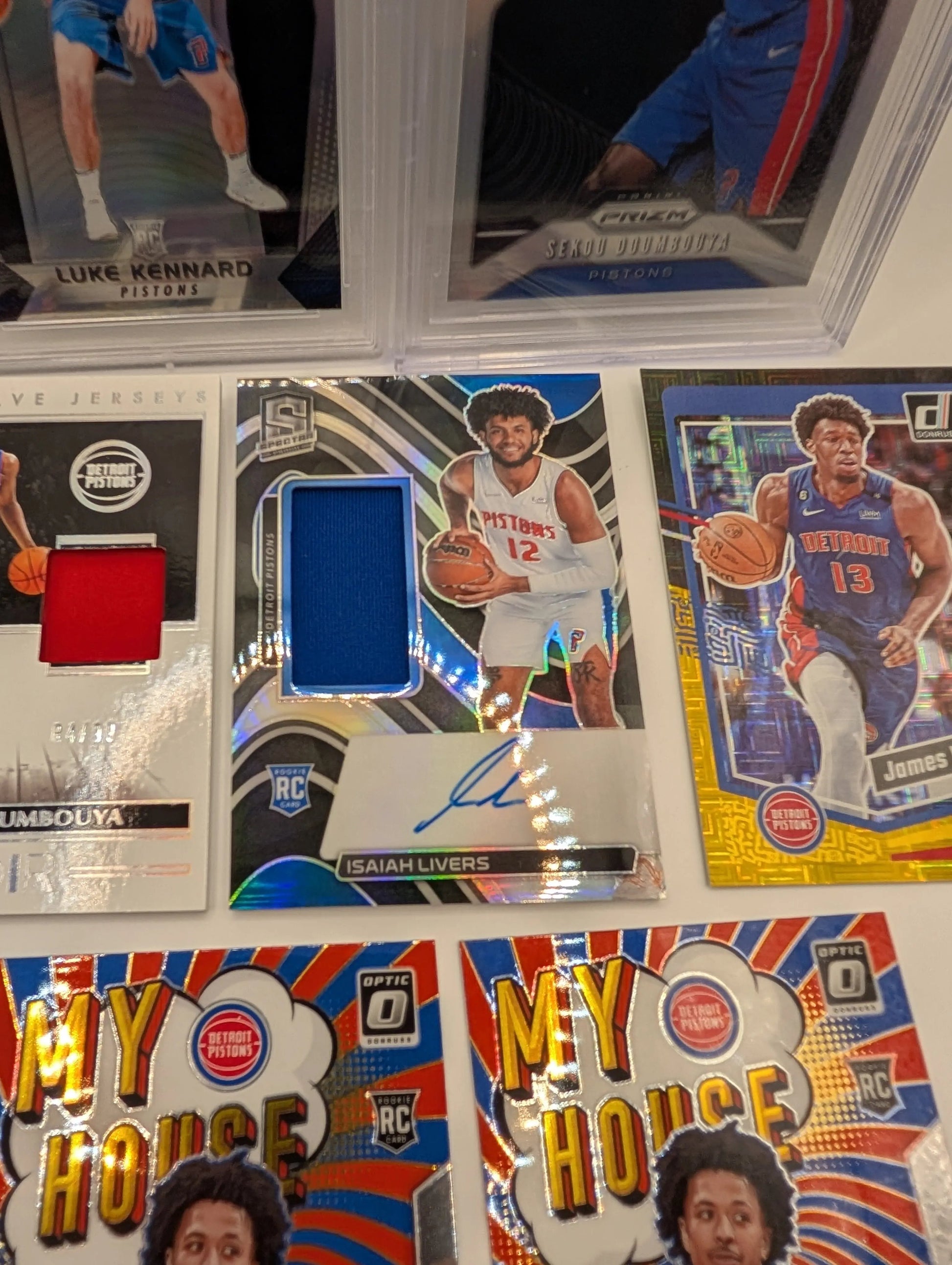 Detroit Pistons NBA Basketball Card Lot, Rookies, Patch, Auto, Cade Cunningham FRENLY BRICKS - Open 7 Days