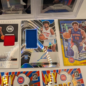 Detroit Pistons NBA Basketball Card Lot, Rookies, Patch, Auto, Cade Cunningham FRENLY BRICKS - Open 7 Days