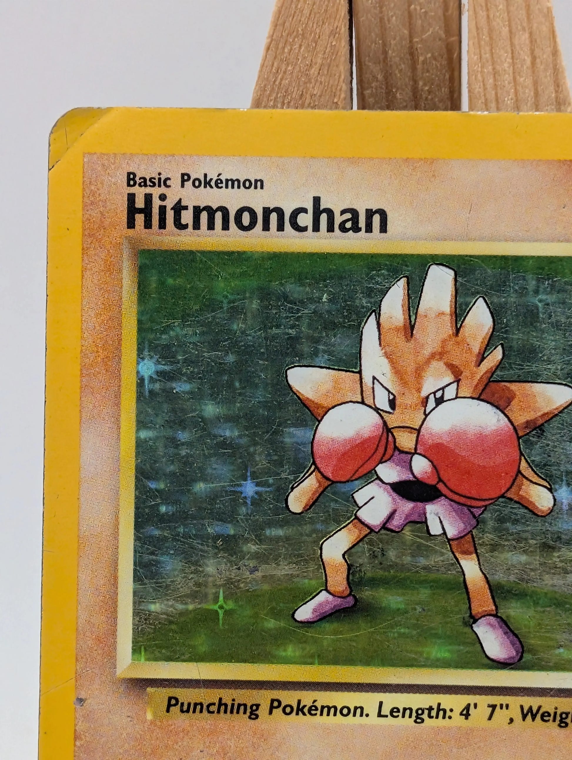 Pokémon TCG Hitmonchan Base Set 7/102 Holo Unlimited Holo Rare HP FRENLY BRICKS - Open 7 Days image 3