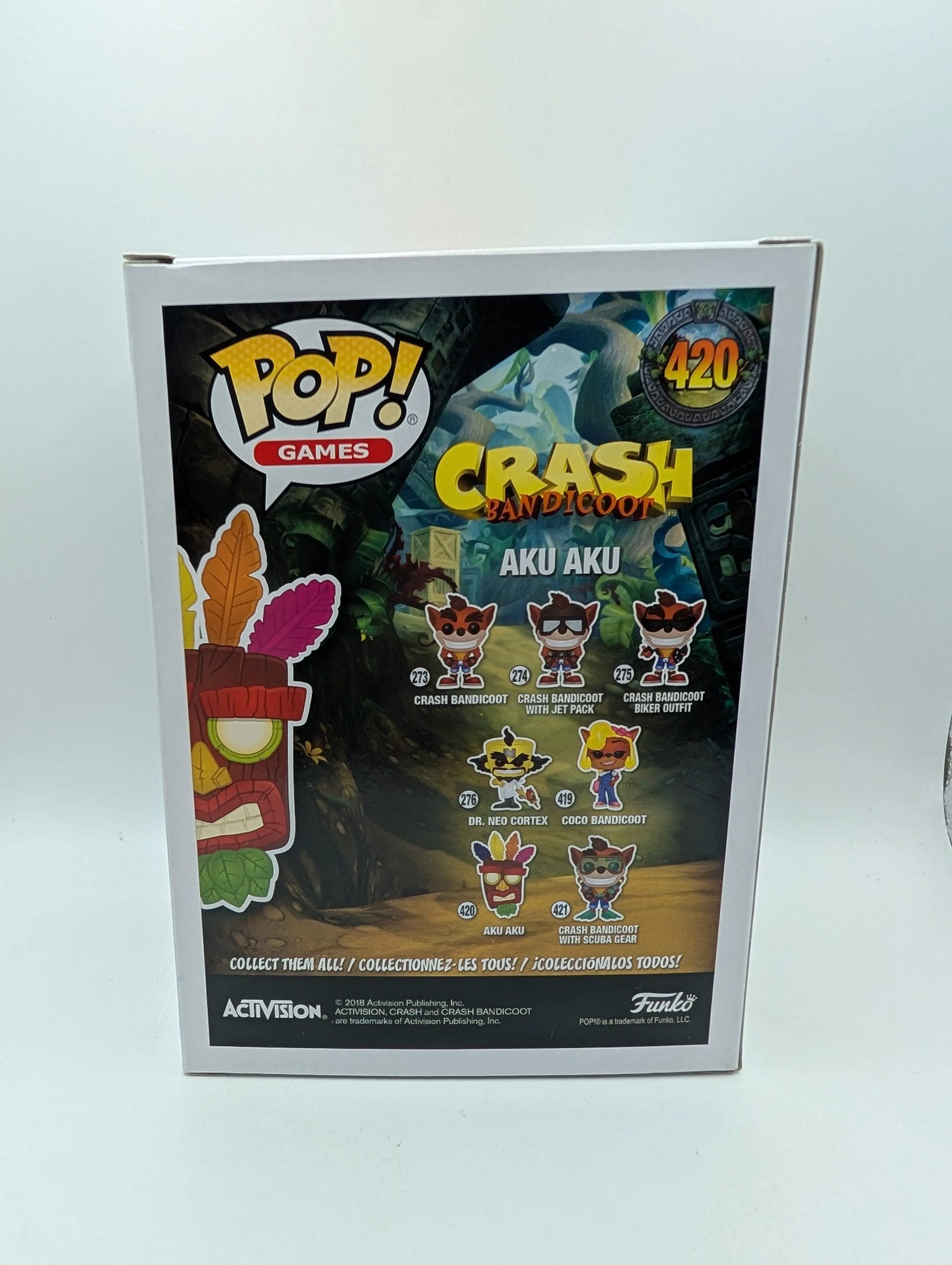 Funko Pop! Vinyl: Crash Bandicoot - Aku Aku #420 FRENLY BRICKS - Open 7 Days image 3
