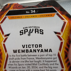 Victor Wembanyama Obsidian Volcanic Spurs RC Panini FRENLY BRICKS - Open 7 Days
