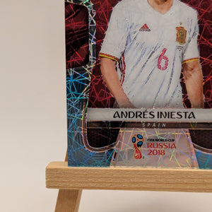 Prizm World Cup 2018 Andres Iniesta Spain Light Blue Lazer /125