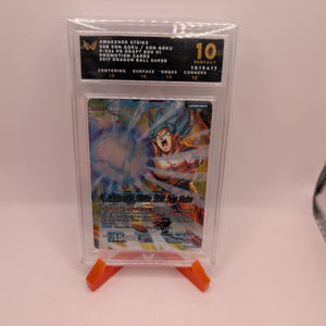 2017 Dragon Ball S #P-026  Promo Draft Box 01 Goku ARK Graded 10 FRENLY BRICKS - Open 7 Days