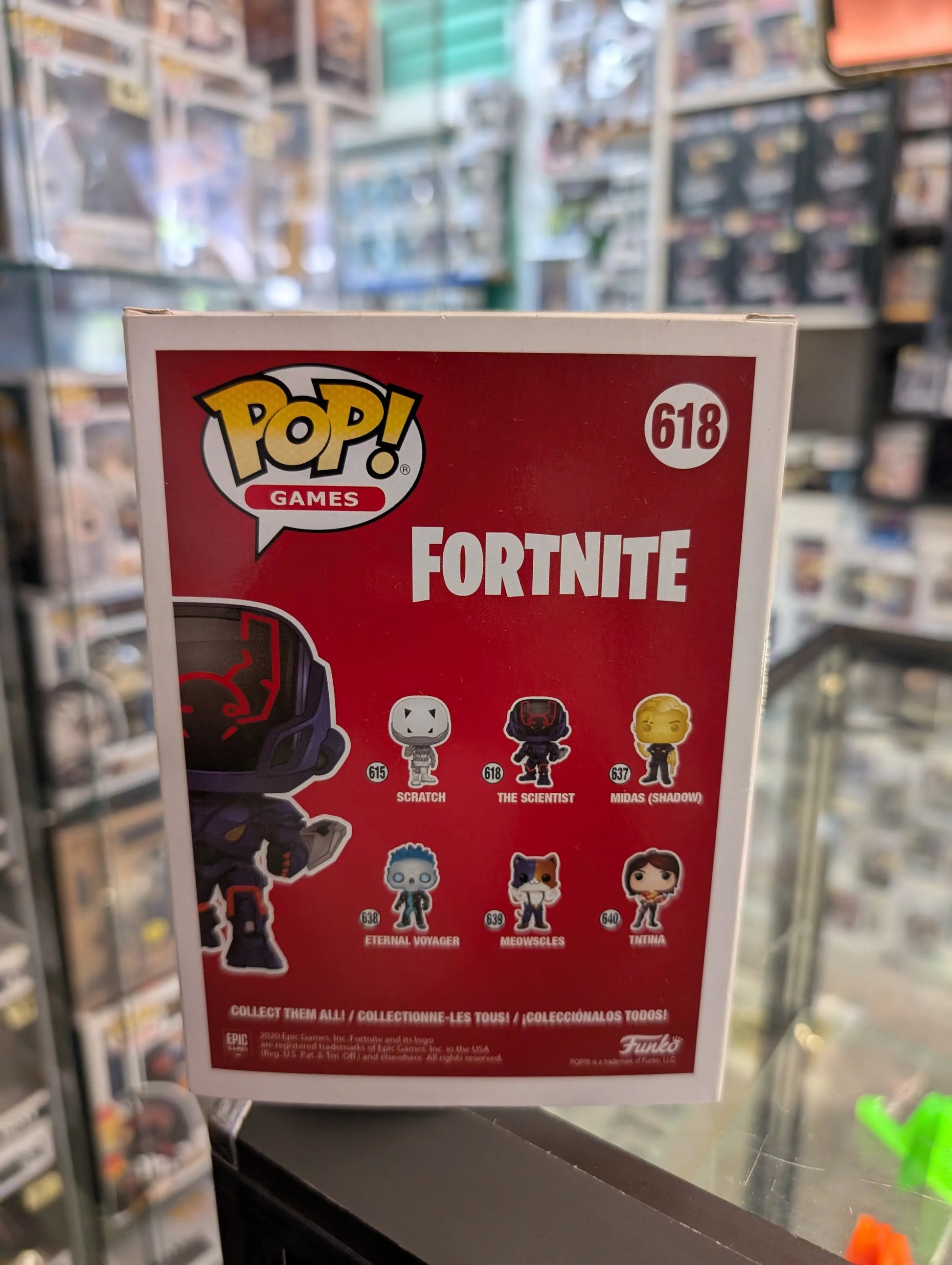 Funko Pop! Vinyl: Fortnite - The Scientist #618 FRENLY BRICKS - Open 7 Days