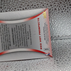 2008-09 Hot Prospects Fleer Wes Unseld Road to Springfield 5/5 Autograph FRENLY BRICKS - Open 7 Days