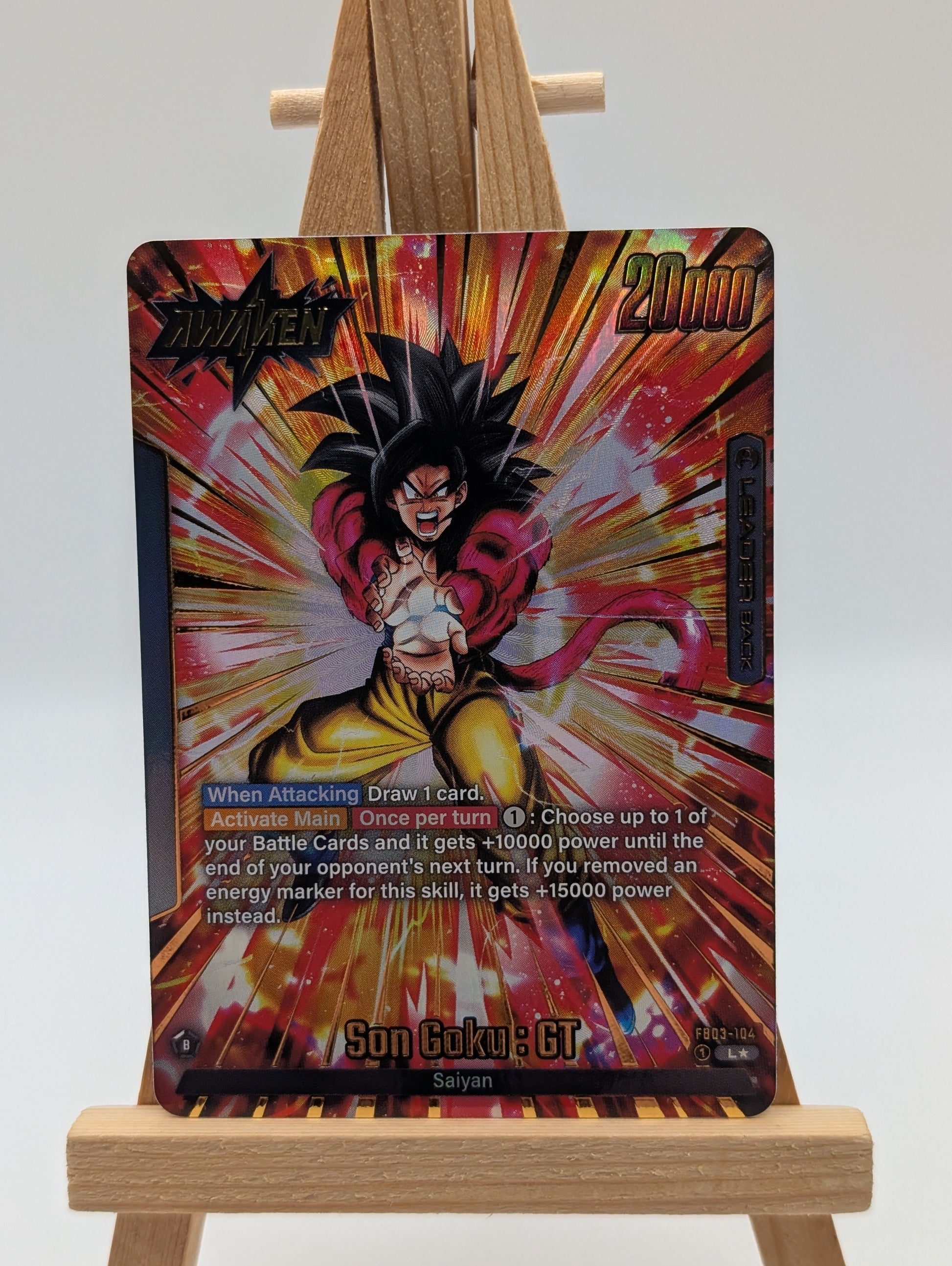 Son Goku : GT Leader Alt Art L	FB03-104	Dragon Ball Super Fusion World Eng Card FRENLY BRICKS - Open 7 Days