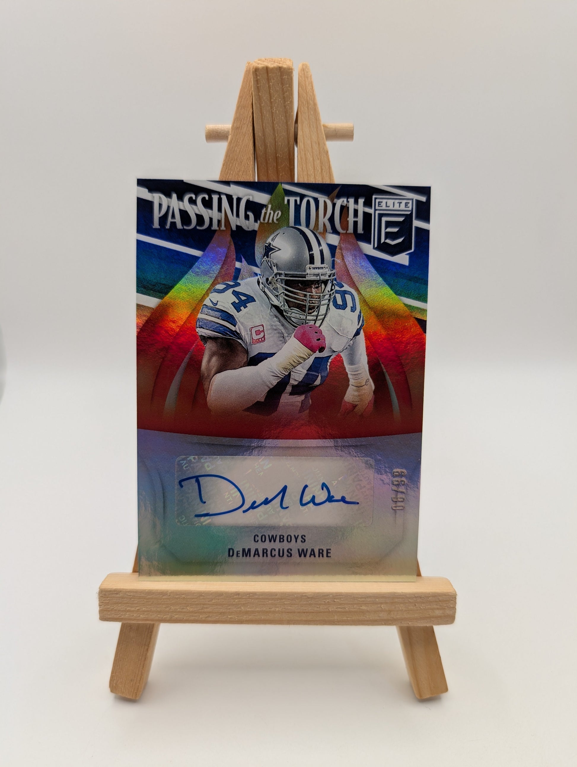 2022 Donruss Elite Demarcus Ware Auto 4/99 Passing The Torch Dallas Cowboys FRENLY BRICKS - Open 7 Days
