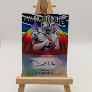 2022 Donruss Elite Demarcus Ware Auto 4/99 Passing The Torch Dallas Cowboys FRENLY BRICKS - Open 7 Days