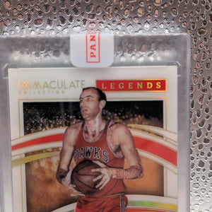 2021-22 Panini Immaculate Bob Pettit  Legends Signatures Auto /49 FRENLY BRICKS - Open 7 Days