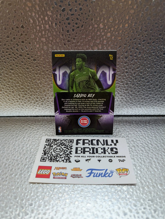 2020-21  Certified 2020 #12 Saddiq Bey RC - Detroit Pistons /10 FRENLY BRICKS - Open 7 Days