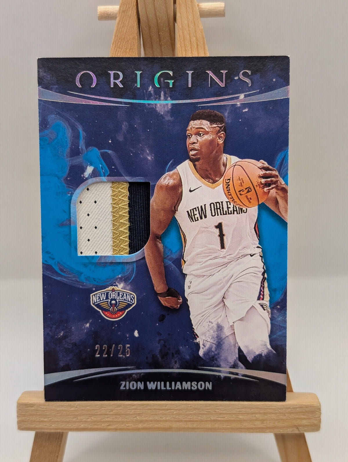 2021-22 Origins Panini Zion Williamson Three Color Patch /25 FRENLY BRICKS - Open 7 Days image 2