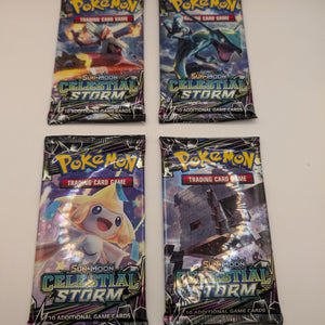 4 x Pokemon Celestial Storm Booster Packs (Art Set) FRENLY BRICKS - Open 7 Days