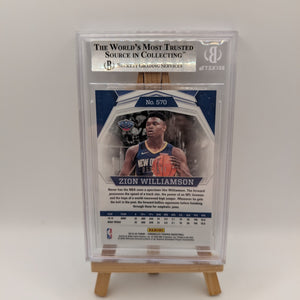 2019-20 Panini Chronicles Phoenix Red /149 Zion Williamson #570 Rookie RC BGS 9