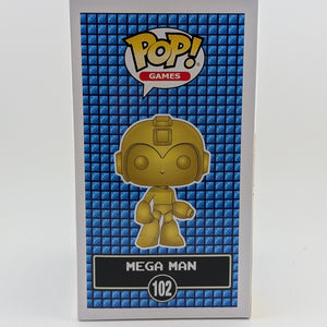 Funko POP! Games Megaman #102 Gold GameStop Exclusive New FRENLY BRICKS - Open 7 Days