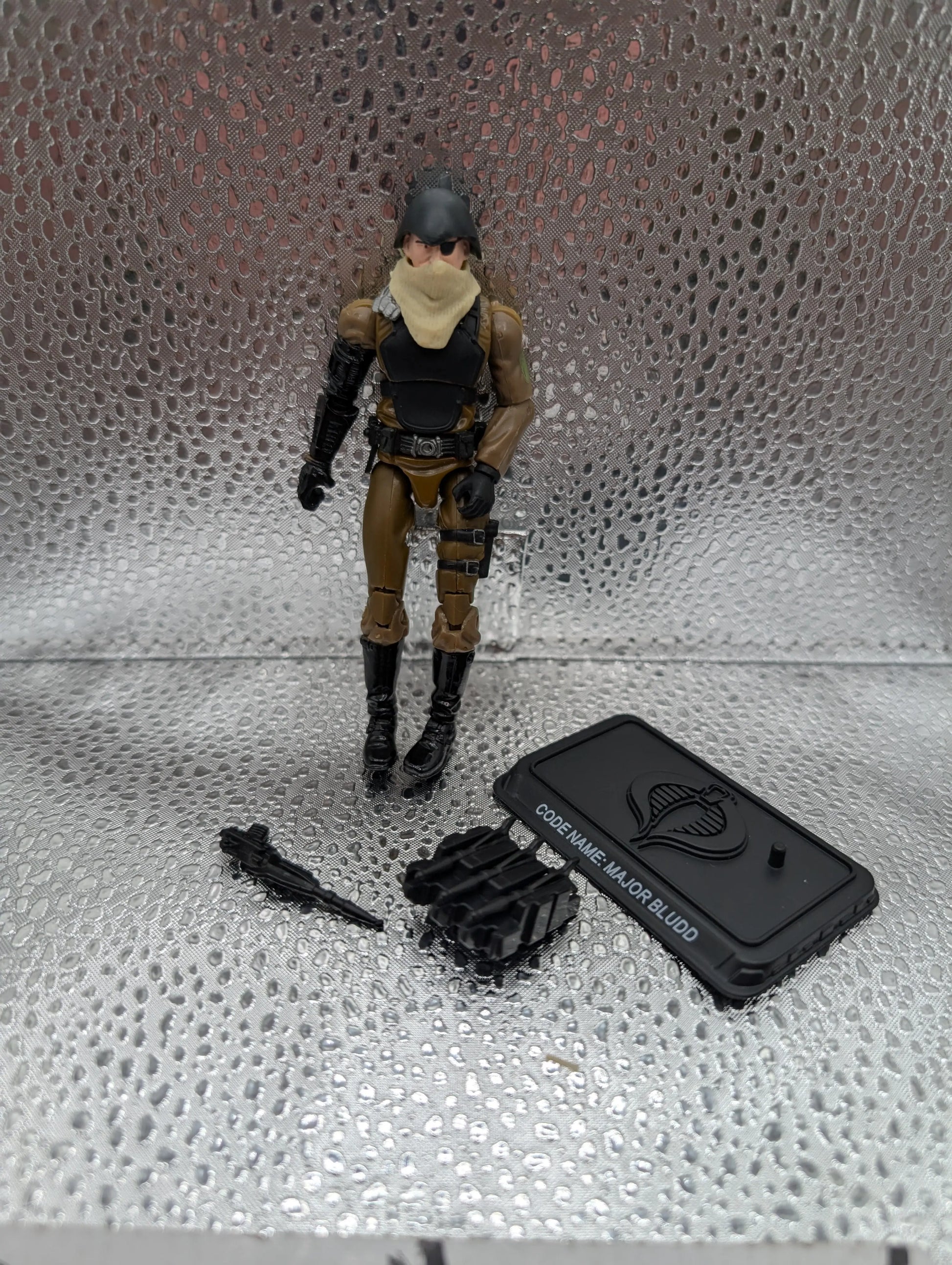 G.I. Joe 25th MAJOR BLUDD v9 Desert Assault Squad Loose 3.75" Action Figure FRENLY BRICKS - Open 7 Days