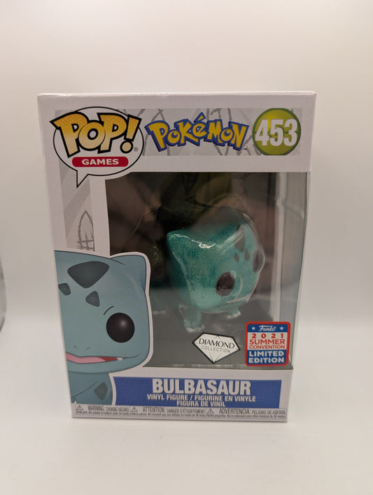 Diamond Bulbasaur 453 - Pokemon Funko Pop Vinyl - 2021 Summer Convention Glitter FRENLY BRICKS - Open 7 Days