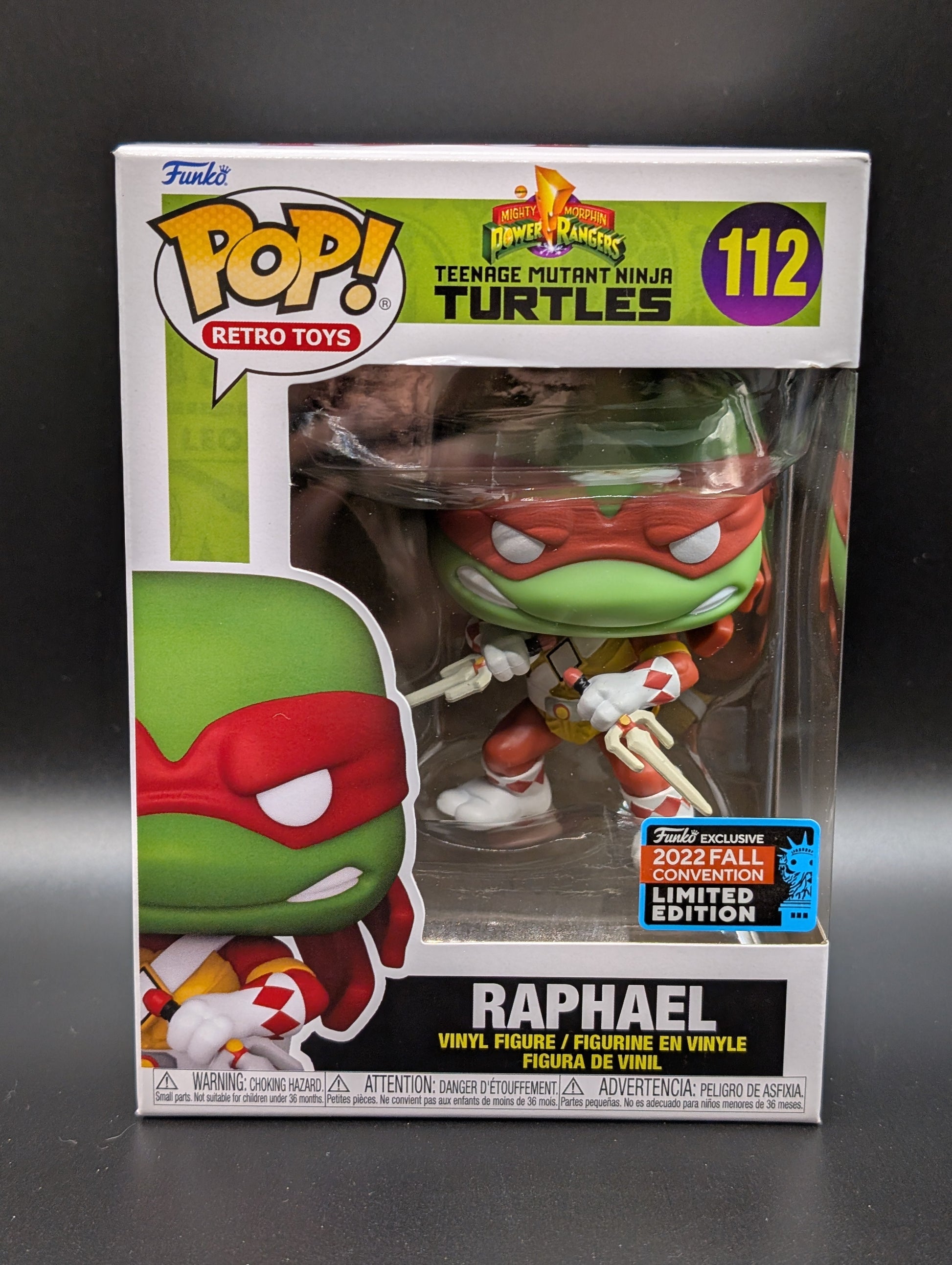 Funko POP! Tv Teenage Mutant Ninja Turtles x Power Rangers #112 Raphael Summer Convention Limited Edition FRENLY BRICKS - Open 7 Days