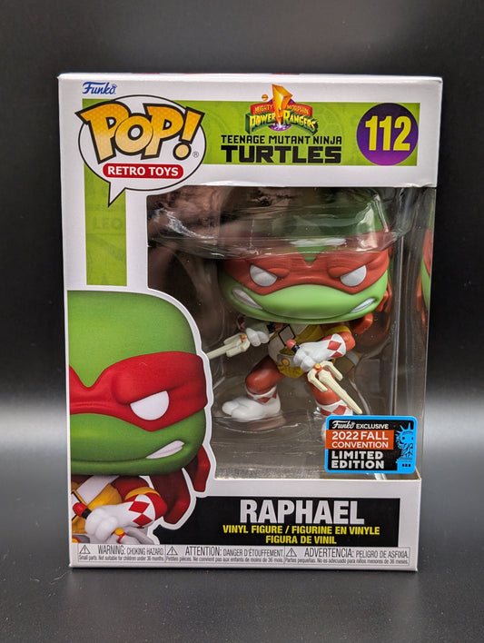 Funko POP! Tv Teenage Mutant Ninja Turtles x Power Rangers #112 Raphael Summer Convention Limited Edition FRENLY BRICKS - Open 7 Days