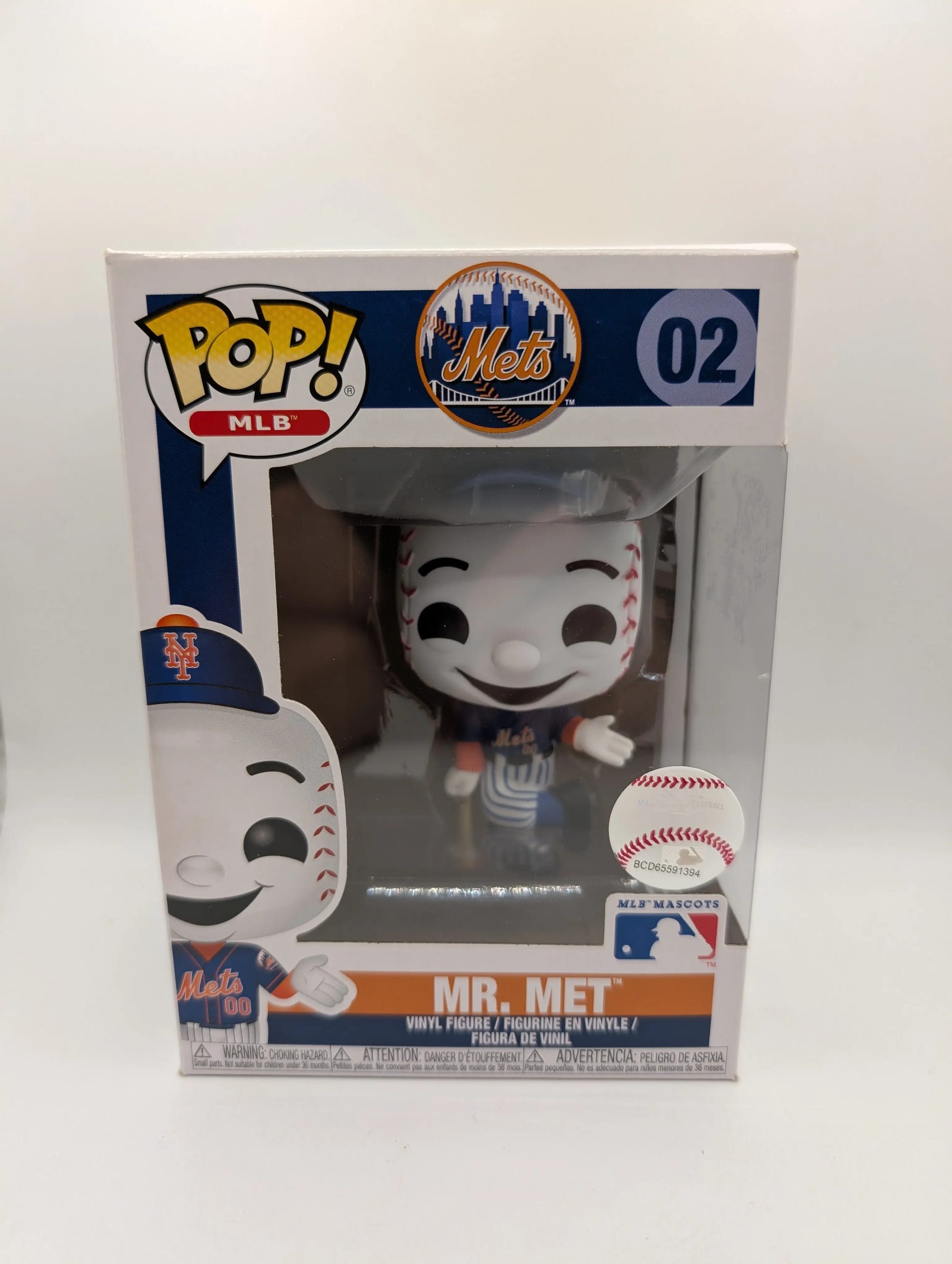 Funko Pop! New York Mets Mr. Met Mascot #2 (Blue Jersey) Vaulted FRENLY BRICKS - Open 7 Days image 1