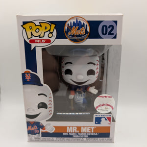 Funko Pop! New York Mets Mr. Met Mascot #2 (Blue Jersey) Vaulted