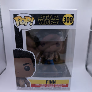 Star Wars Finn Pop Vinyl #309 New in Box Bobble-Head FRENLY BRICKS - Open 7 Days