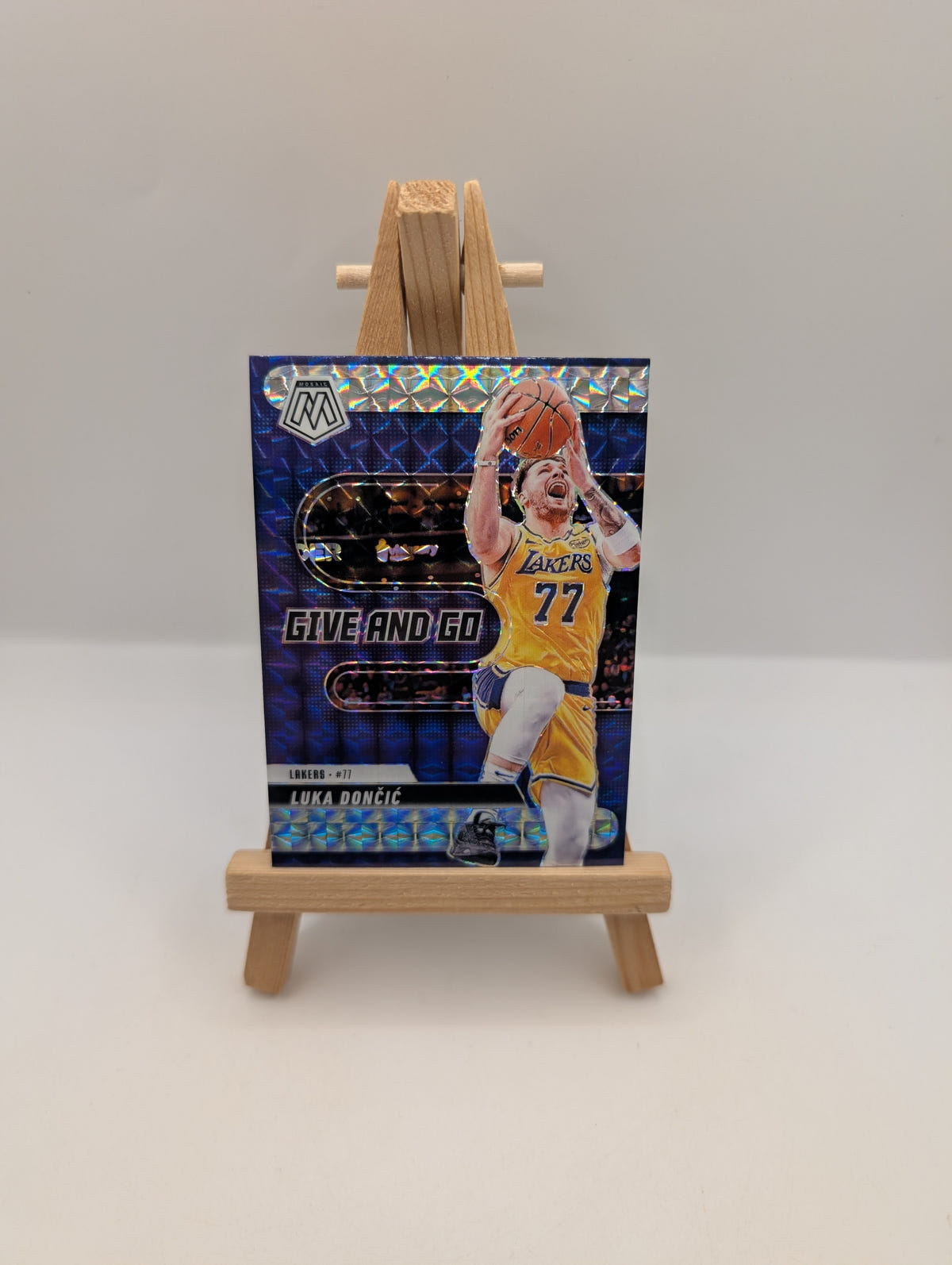 Luka Doncic RARE PURPLE MOSAIC REFRACTOR SSP LAKERS MINT FRENLY BRICKS - Open 7 Days image 1