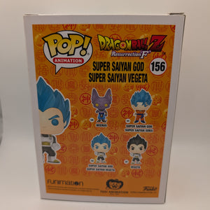 Animation Funko Pop - Super Saiyan God Super Saiyan Vegeta - No. 156 FRENLY BRICKS - Open 7 Days