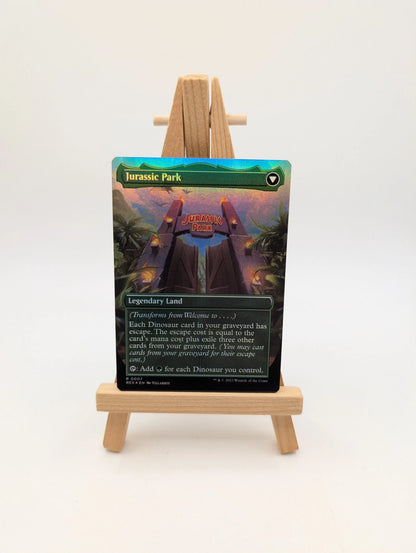 MTG Magic the Gathering REX Borderless Foil #7 Welcome to Jurassic Park World FRENLY BRICKS - Open 7 Days