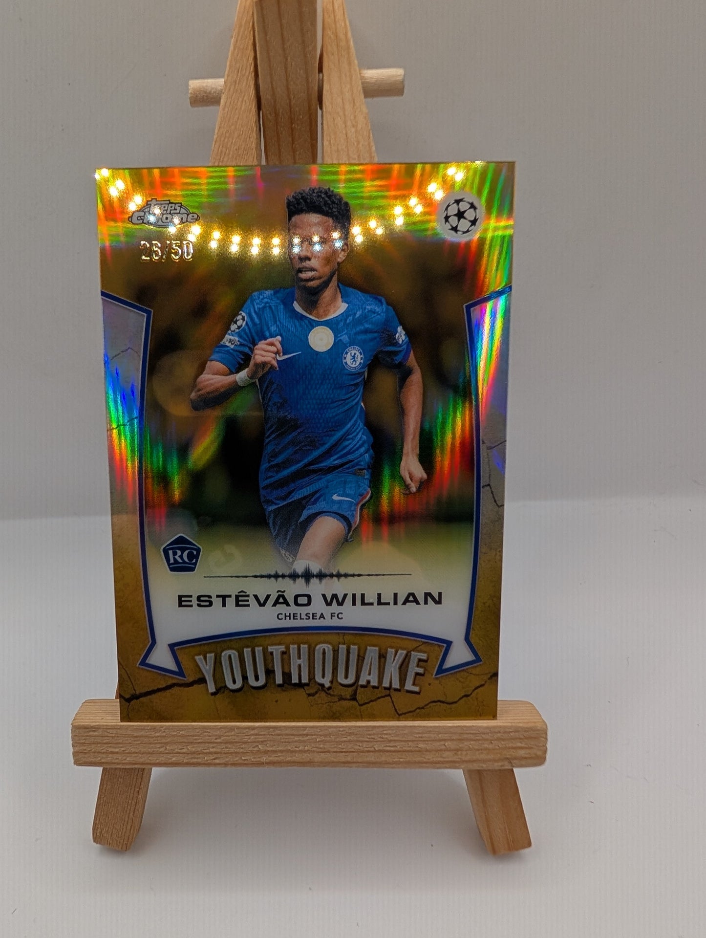 Estevao Willian Chelsea FC SP Youthquake bookend /50 RC Topps Chrome UCC 2026 FRENLY BRICKS - Open 7 Days