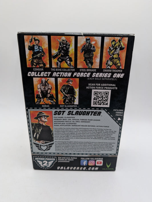 2021 Valaverse G.I. Joe Series 1 SGT. Slaughter Collectible Action Force NEW FRENLY BRICKS - Open 7 Days