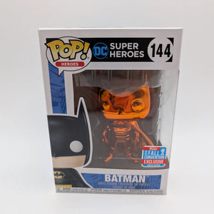 Batman (Orange Chrome) 144 ~ DC Super Heroes ~ Funko Pop Vinyl ~ 2018 Fall Con FRENLY BRICKS - Open 7 Days