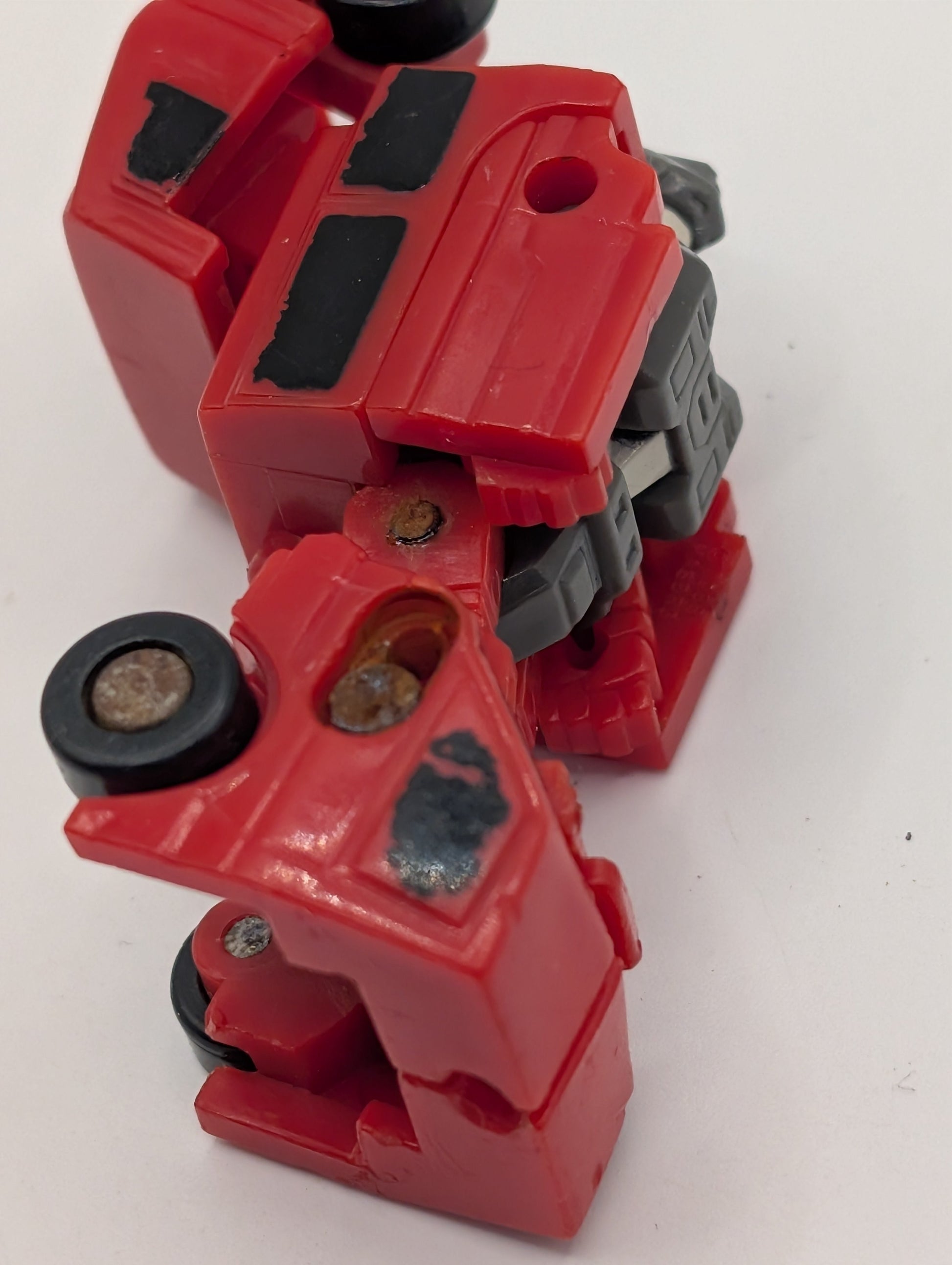 Vtg 1989 Transformers G1 Red Tote Minicar Figure Micromasters Off Road Patrol FRENLY BRICKS - Open 7 Days
