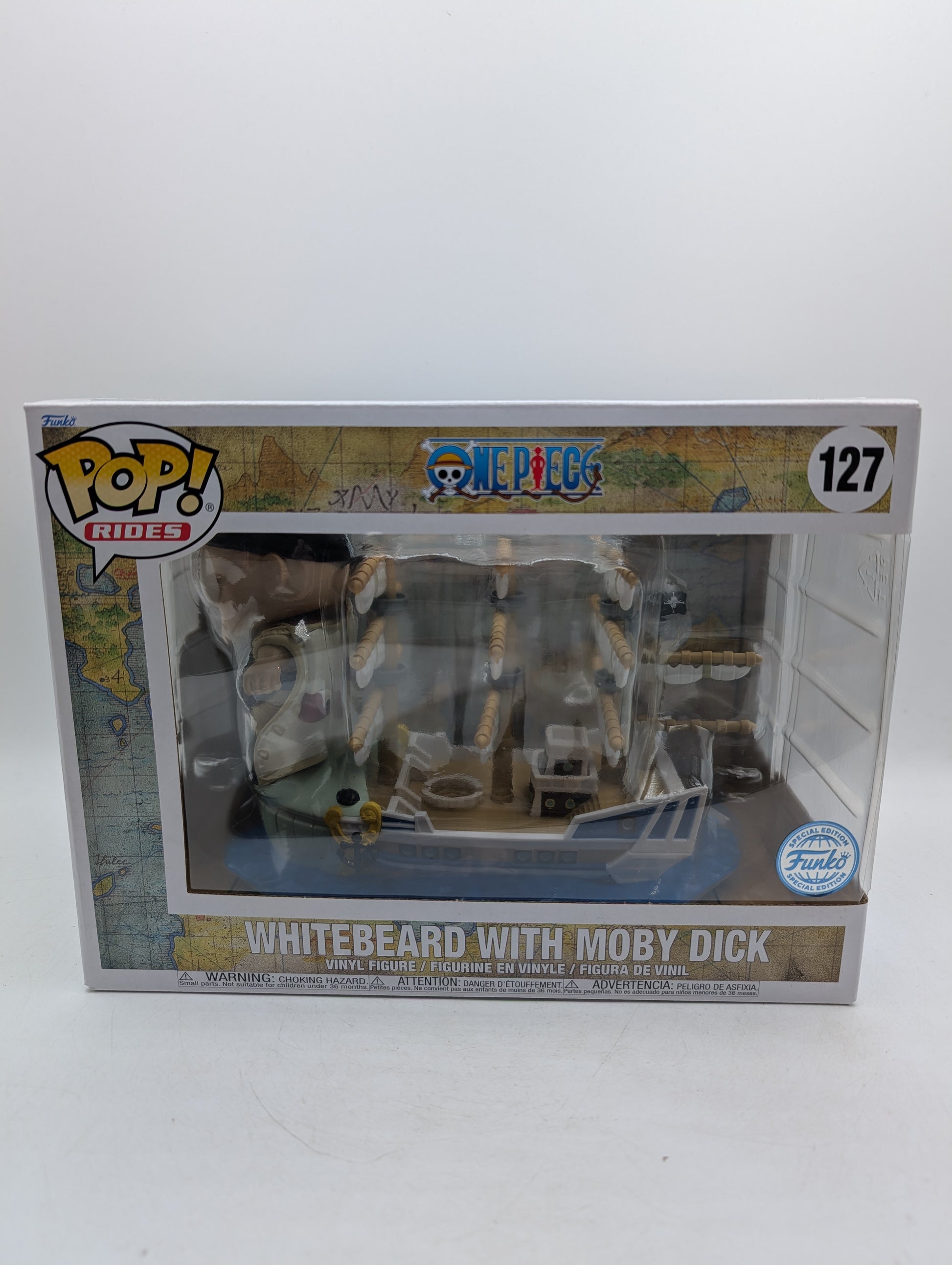 Funko POP! RIDES One Piece Whitebeard With Moby Dick #127 Special Edition image 1