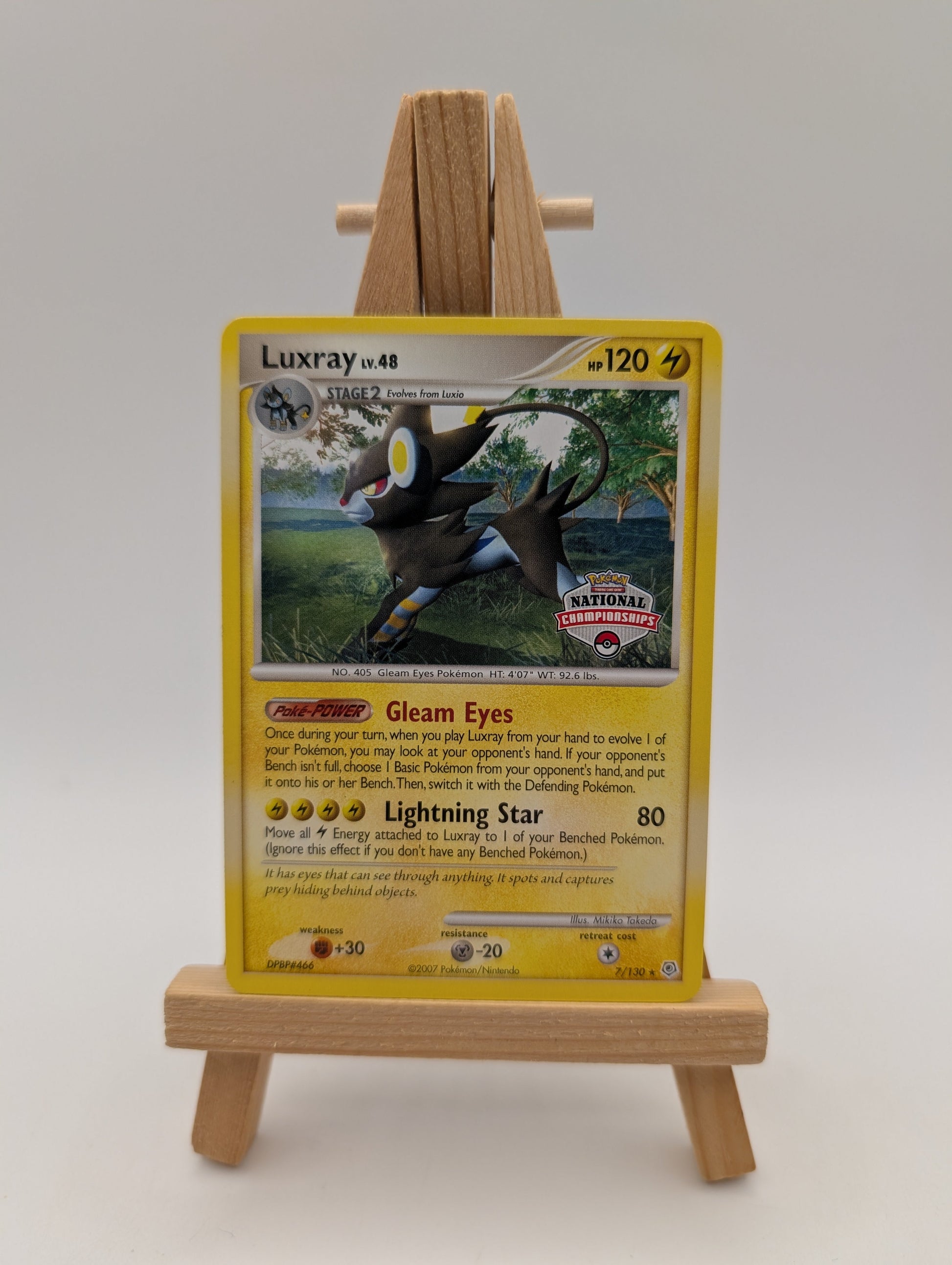 National Championships Luxray 7/130 Diamond & Pearl Promo Pokemon Card Rare FRENLY BRICKS - Open 7 Days