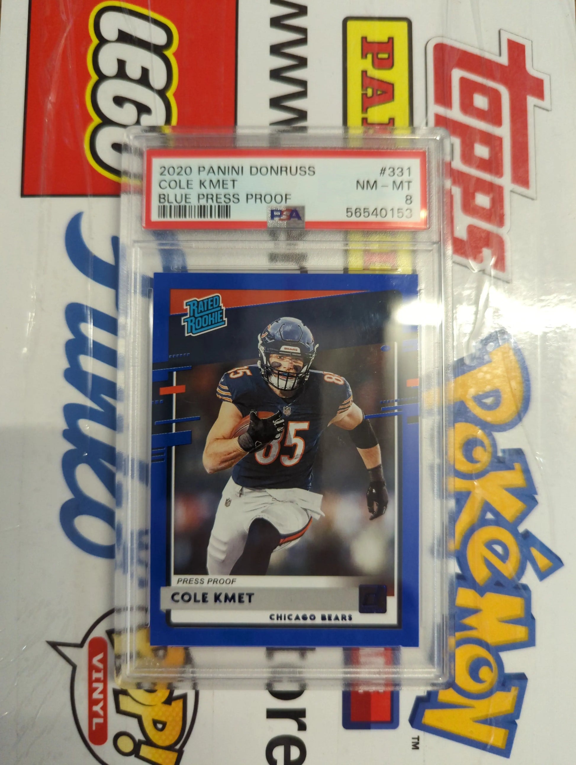 2020 Panini Donruss Cole Kmart BLUE PRESS PROOF RATED ROOKIE PSA 8 FRENLY BRICKS - Open 7 Days