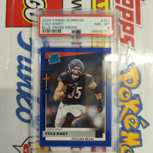 2020 Panini Donruss Cole Kmart BLUE PRESS PROOF RATED ROOKIE PSA 8 FRENLY BRICKS - Open 7 Days