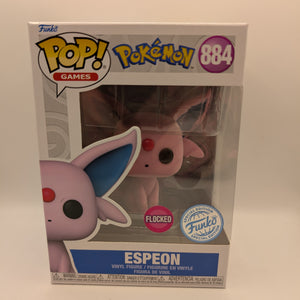 Funko POP Vinyl - Games - Pokemon - Espeon - #884 Flocked FRENLY BRICKS - Open 7 Days