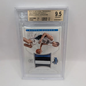 2014-15 Aaron Gordon Rookie National Treasures Patch /99 BGS 9.5 FRENLY BRICKS - Open 7 Days