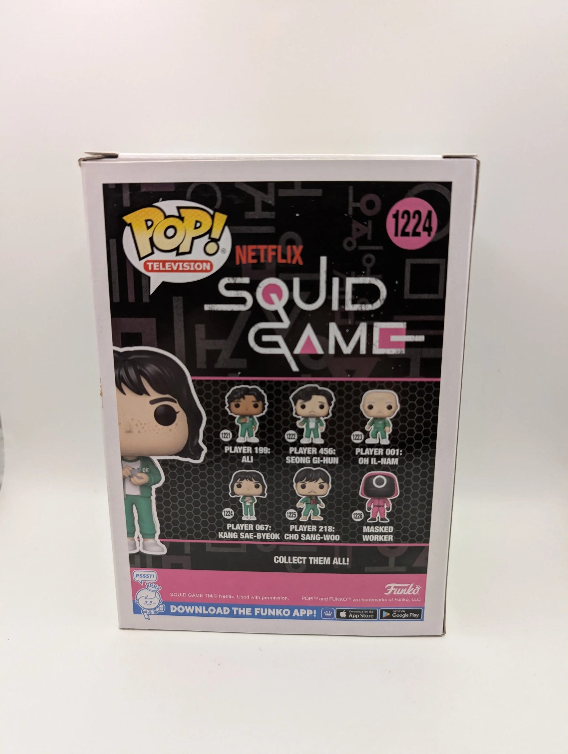 Squid Game Player 067: Kang Sae-byeok Funko Pop! #1224 FRENLY BRICKS - Open 7 Days image 3