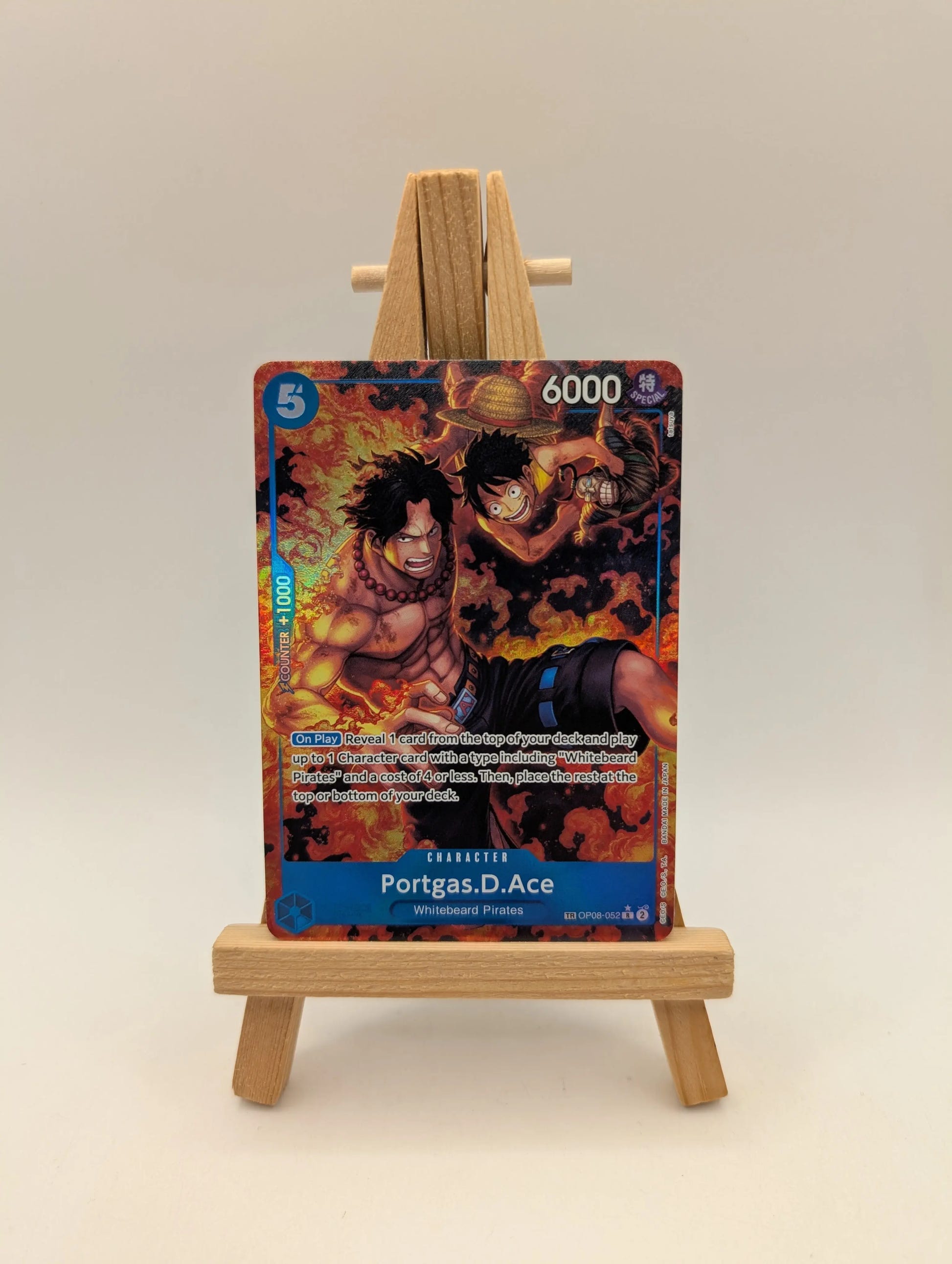 Portgas D. Ace OP08-052 Treasure Rare TR Royal Blood One Piece TCG English FRENLY BRICKS - Open 7 Days image 1