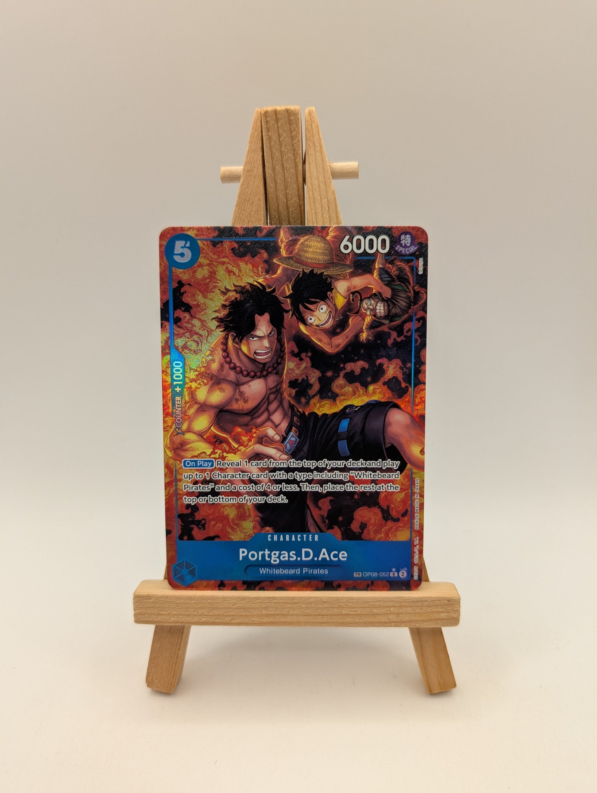 Portgas D. Ace OP08-052 Treasure Rare TR Royal Blood One Piece TCG English FRENLY BRICKS - Open 7 Days