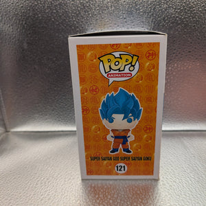 FUNKO Pop Vinyl Super Saiyan God Super Saiyan Goku Dragon Ball Z #121 FRENLY BRICKS - Open 7 Days