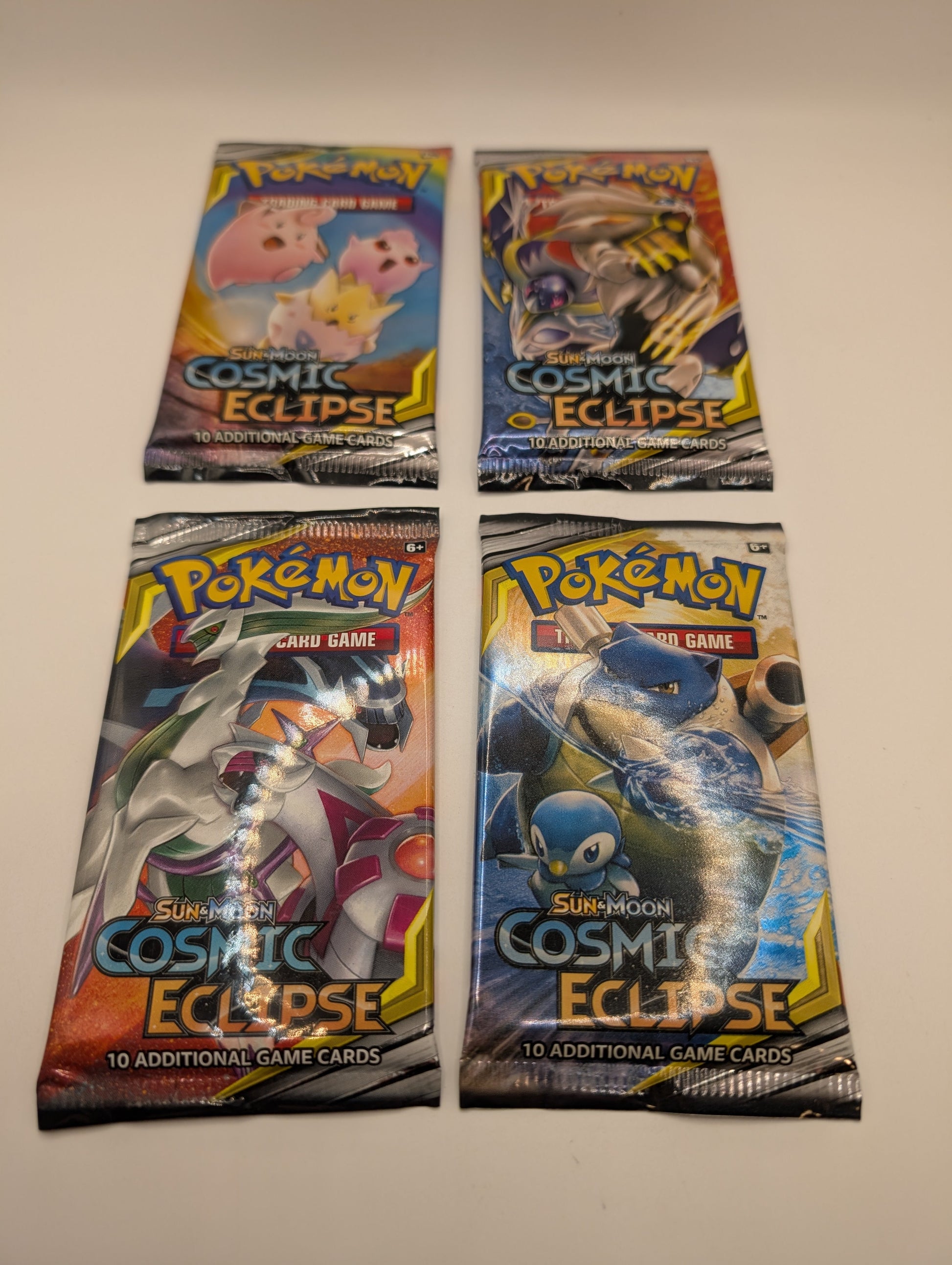 POKEMON TCG COSMIC ECLIPSE 4x Booster Packs (Complete Art Set) Factory Sealed FRENLY BRICKS - Open 7 Days
