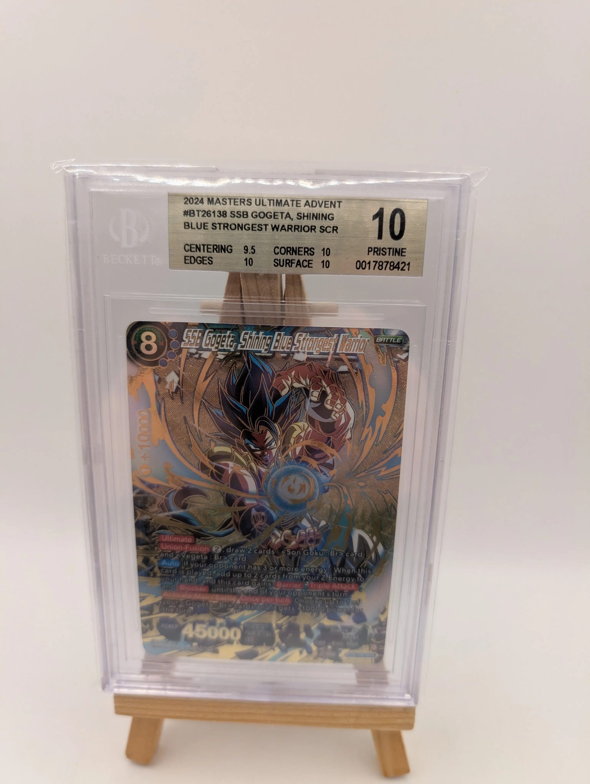 2024 DBS SSB Gogeta Shining Blue Strongest Warrior BT26-138 SCR BGS 10 FRENLY BRICKS - Open 7 Days image 2