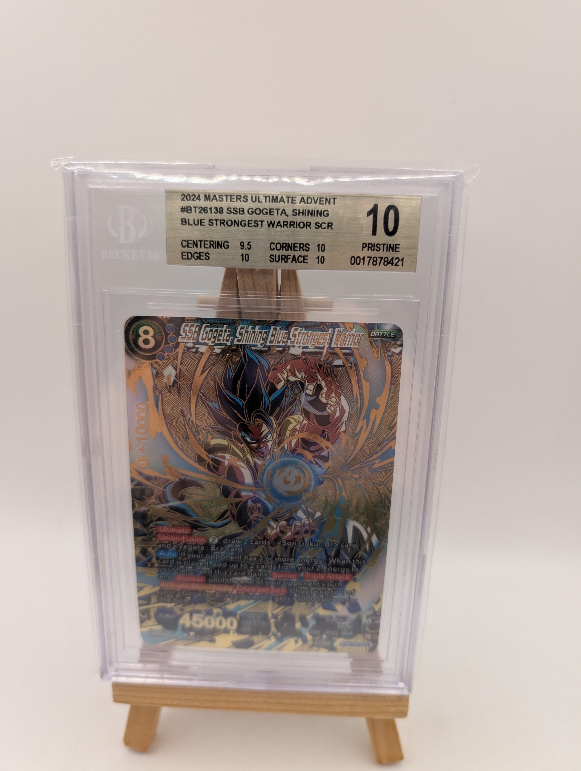 2024 DBS SSB Gogeta Shining Blue Strongest Warrior BT26-138 SCR BGS 10