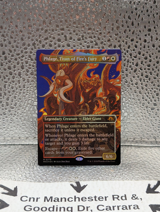 Phlage, Titan of Fire's Fury FOIL BORDERLESS - 0379 - Mythic - MH3 MTG FRENLY BRICKS - Open 7 Days