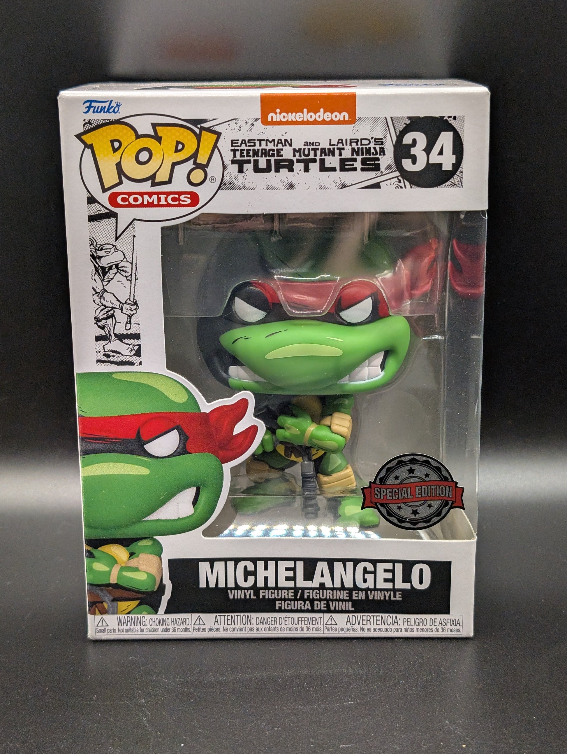 Funko POP! Comics Teenage Mutant Ninja Turtles #34 Michaelangelo Special Edition FRENLY BRICKS - Open 7 Days