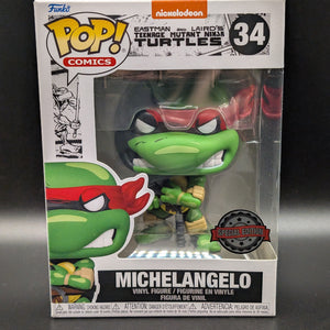 Funko POP! Comics Teenage Mutant Ninja Turtles #34 Michaelangelo Special Edition FRENLY BRICKS - Open 7 Days