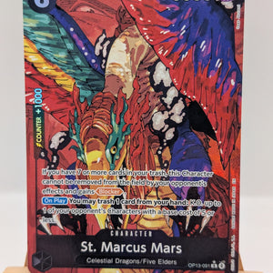 One Piece TCG OP13-091 St. Marcus Mars Alternative Art English Full Art FRENLY BRICKS - Open 7 Days