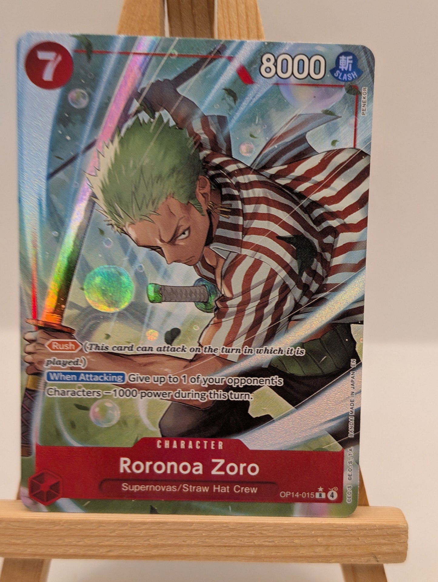 One Piece Roronoa Zoro - OP14-015 (Alt Art) The Azure Sea’s Seven (ENG) FRENLY BRICKS - Open 7 Days
